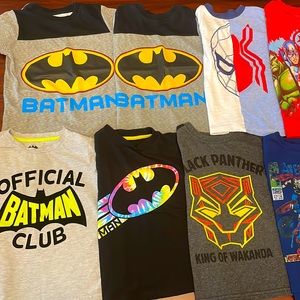 Boys Superhero Lot Short sleeve 4-5T